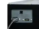 Thumbnail of Video and power connections on a monitor lift
