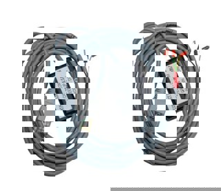 A PLC controller with coiled cable