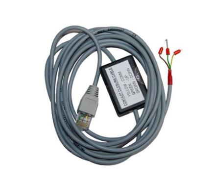 A PLC controller with coiled cable