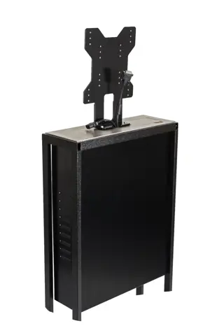 A Monitor Lift with the screen mount bracket visible